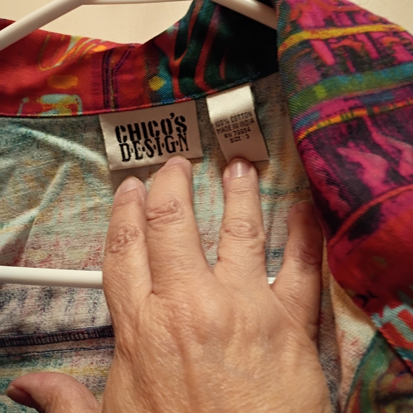 Chico's Multicolor Jean Jacket - Picture 3 of 3